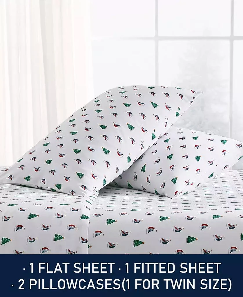 Nautica CLOSEOUT! Printed Flannel 4-Pc. Sheet Set, Queen 6