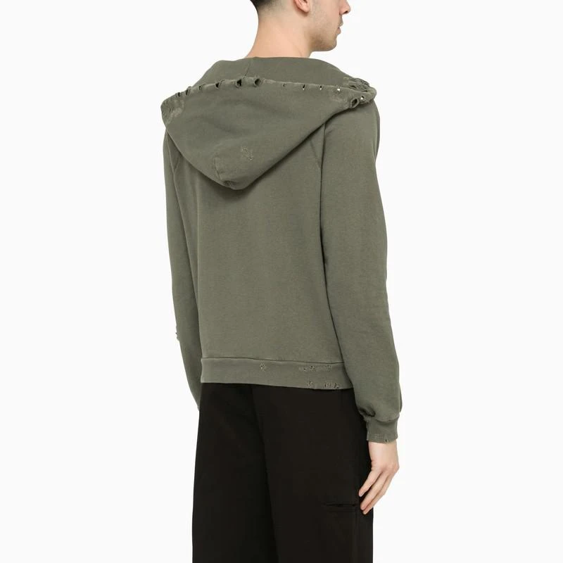 Palm Angels Black/beige washed hoodie 4