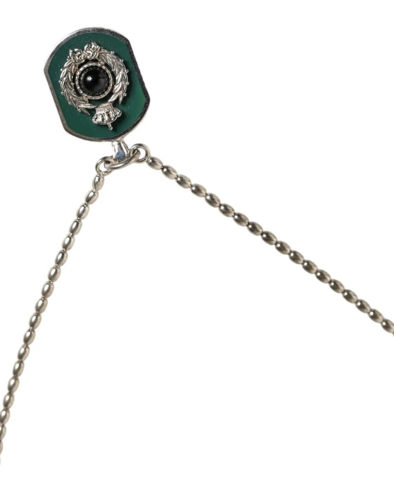 Dolce 
Gabbana Sterling 925 Chain Bar Gem Pendant Logo Men
s Necklace 2