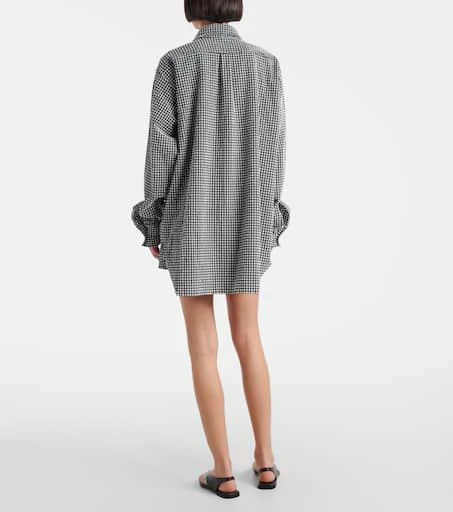 Hunza G Gingham oversized shirt 3