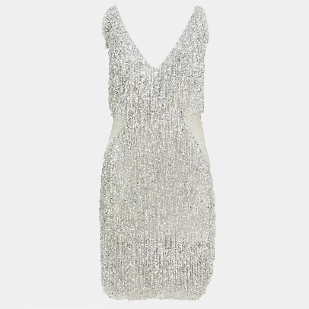 Naeem Khan Naeem Khan Gatsby Tassel Embellished Short Dress M 1