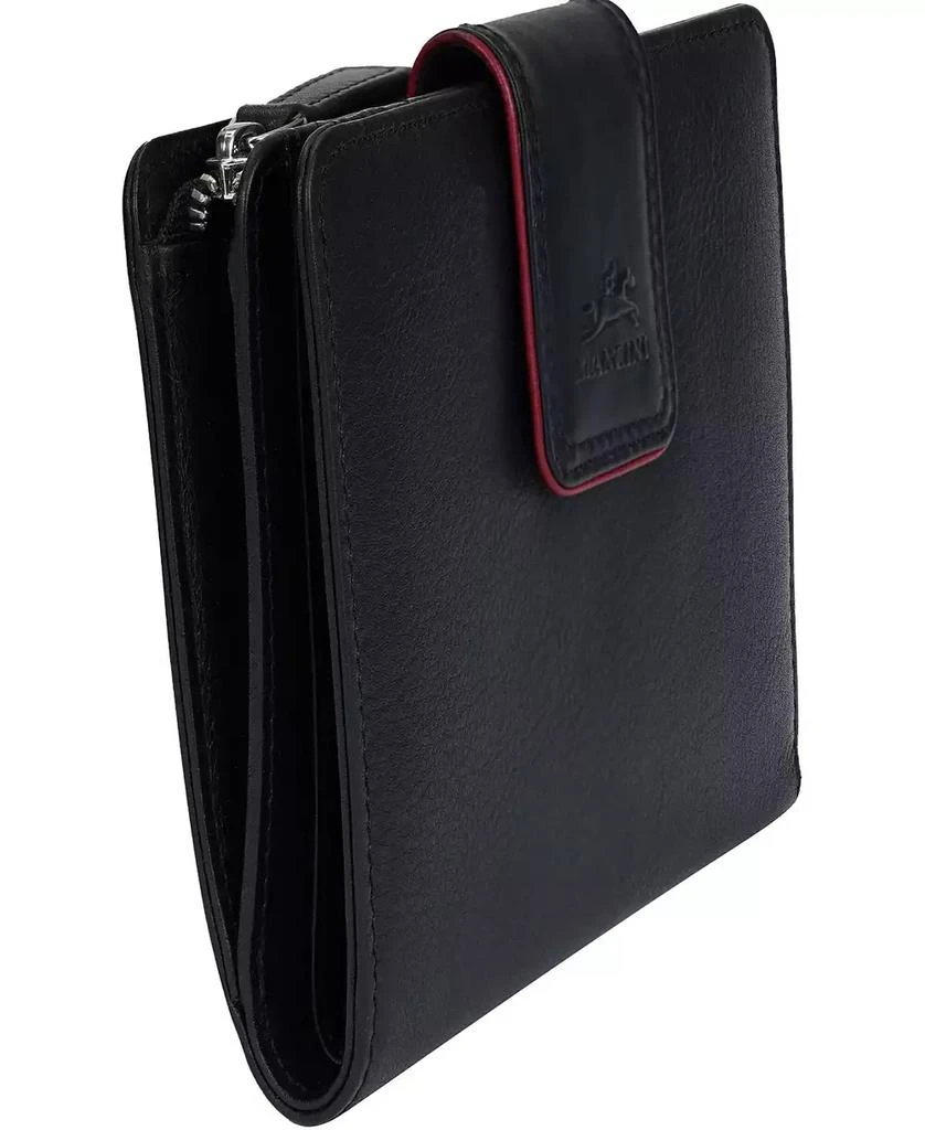 Mancini Leather Goods Women's Sonoma RFID Secure Clutch Wallet 4
