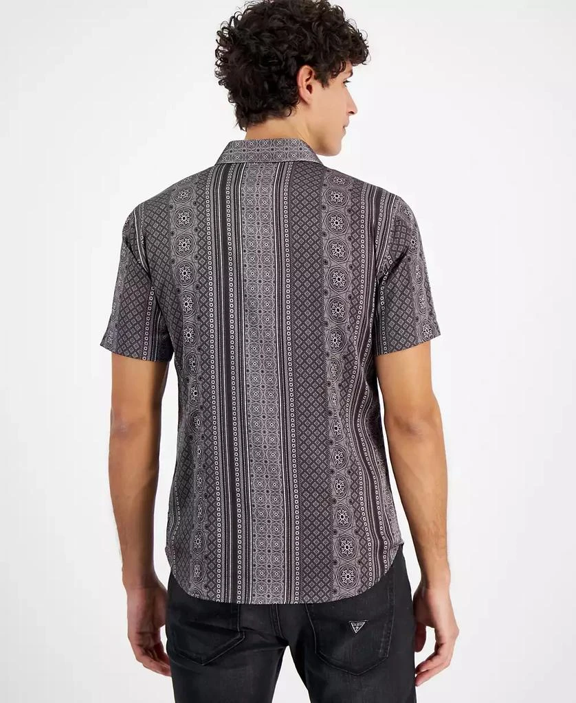 GUESS Men's Mosaic Stripe Shirt 9