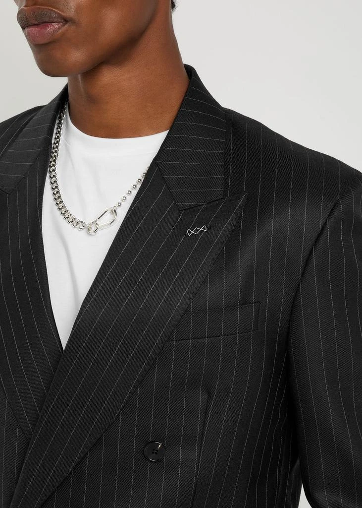 Givenchy Pinstripe double-breasted wool blazer 5