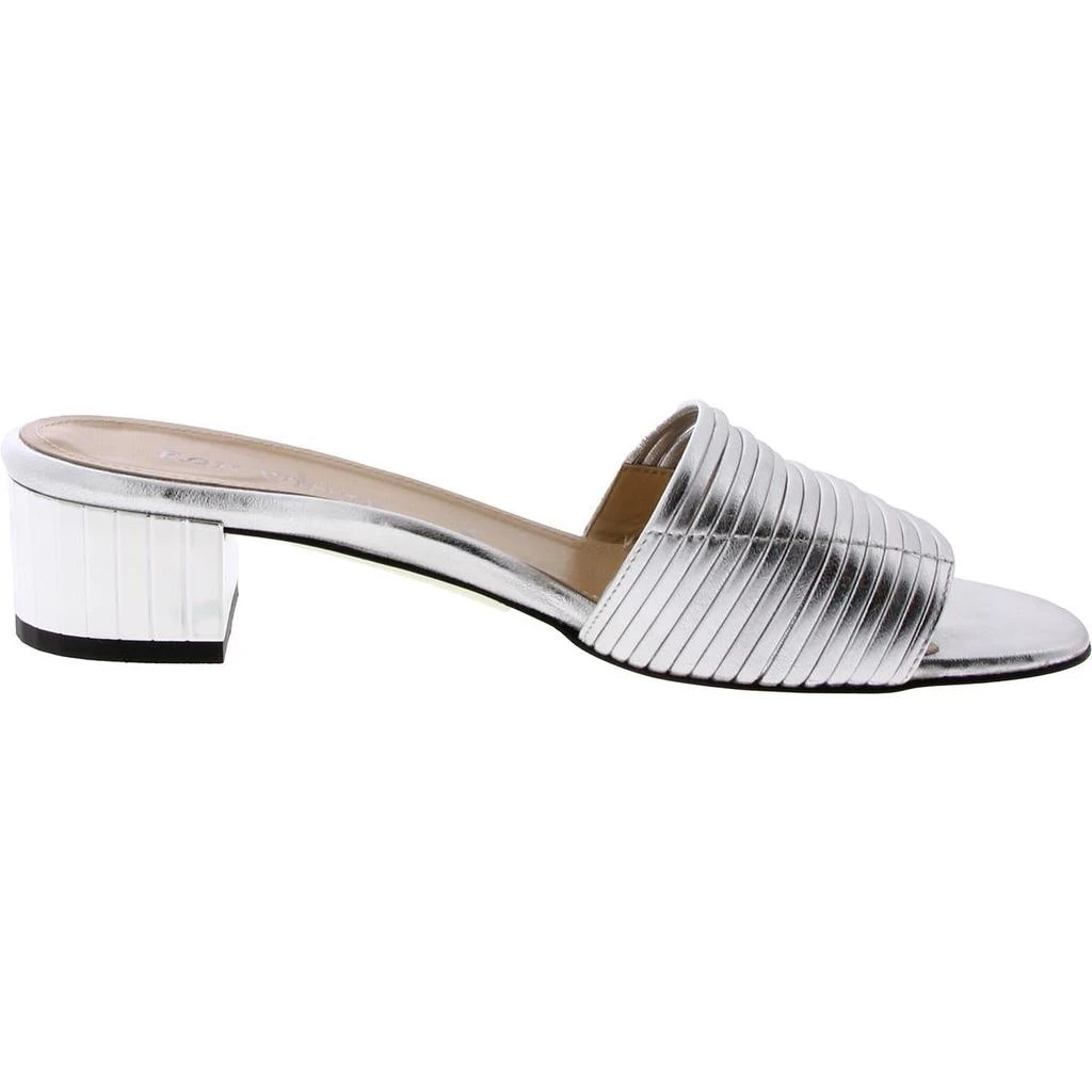 Ron White Womens Leather Slip On Mule Sandals 3