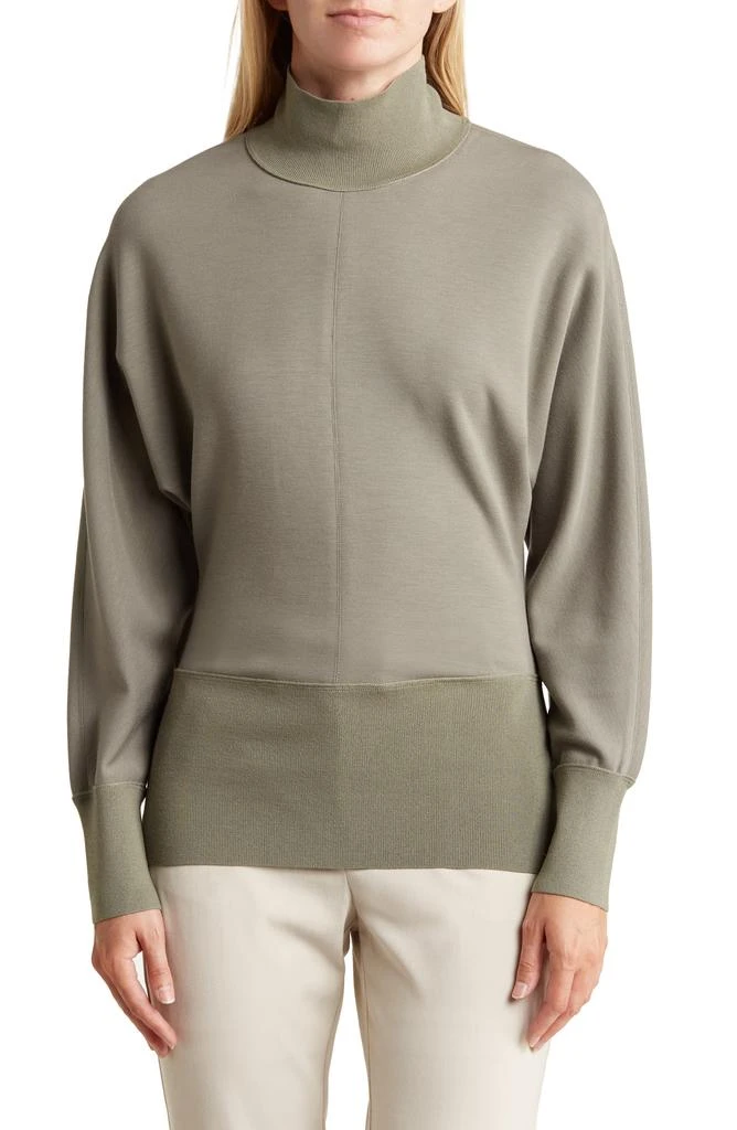Theory Mixed Media Turtleneck Top 1
