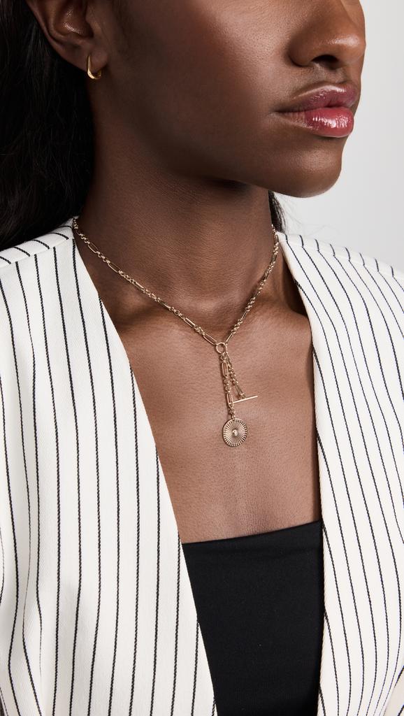 Zoe Chicco 14k Bezel Diamonds Lariat Necklace