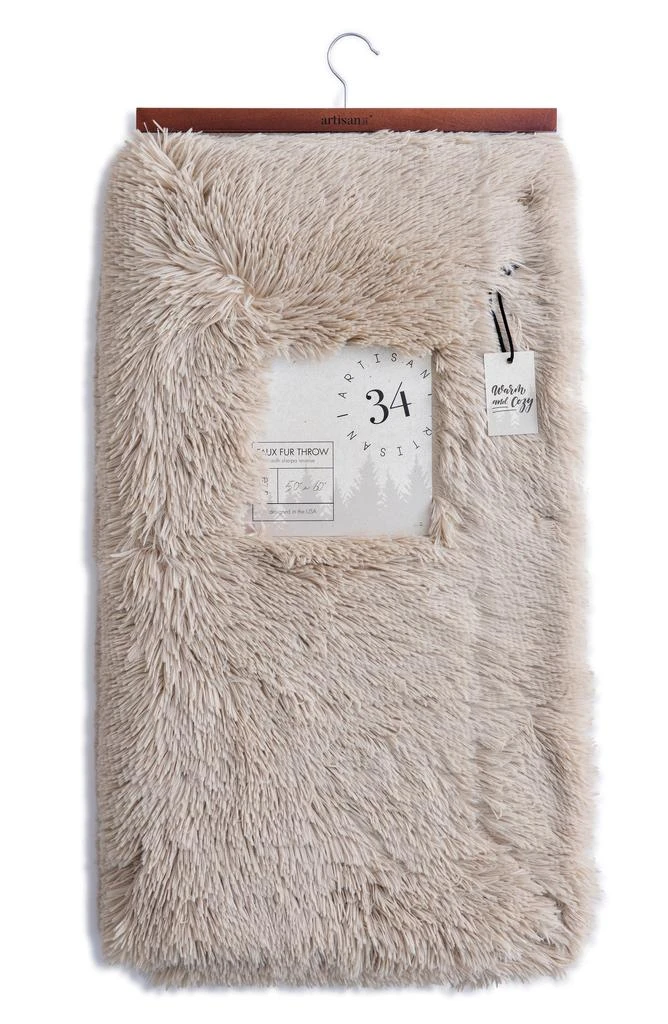 ARTISAN 34 High Pile Faux Fur Throw Blanket 1
