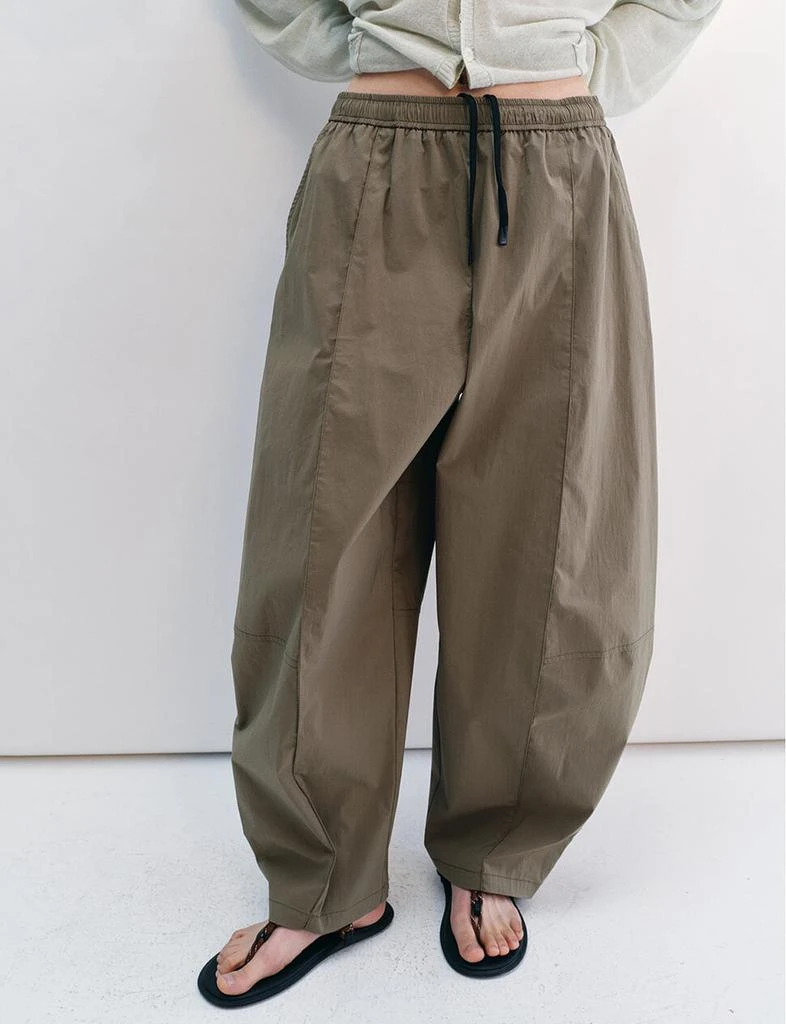 Pixie Market Olive Barrel Parachute Pants -PREORDER 3