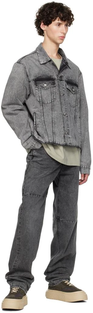 MM6 Black Padded Denim Jacket 4