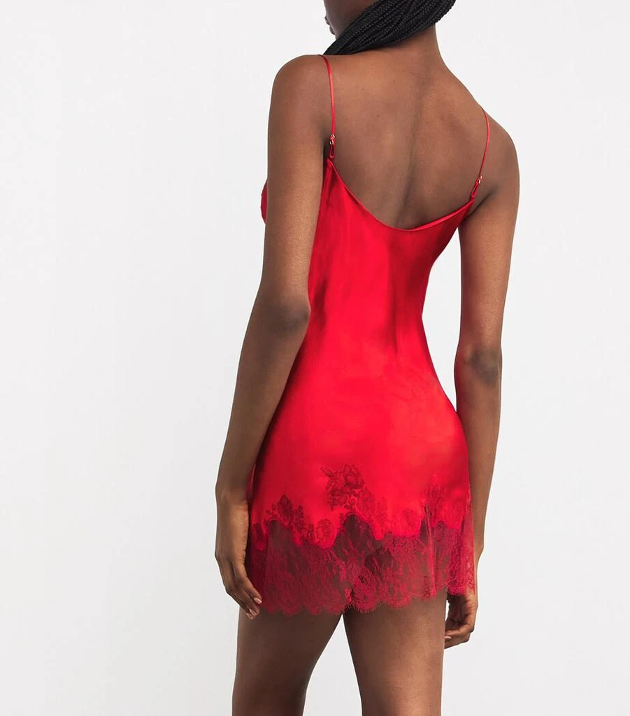Carine Gilson Silk-Lace Slip Dress 3