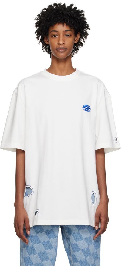 ADER error White Cutout T-Shirt