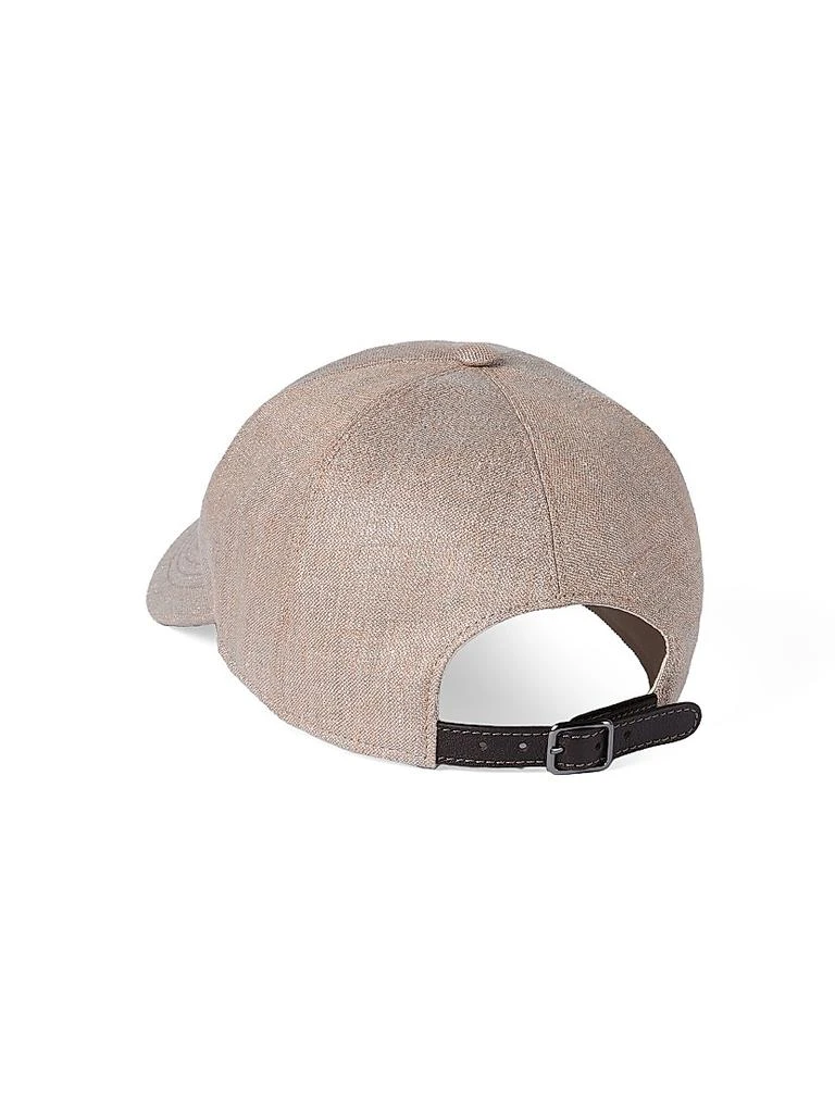 Brunello Cucinelli Sparkling Linen Twill Baseball Cap with  display picture 1
