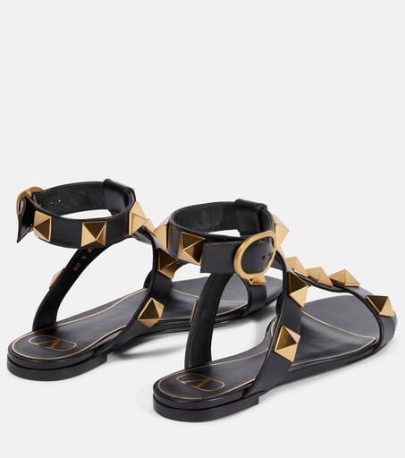 Valentino Roman Stud leather sandals - Sandals - Free