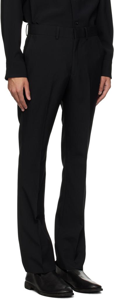 n.hoolywood Black Slim-Fit Trousers