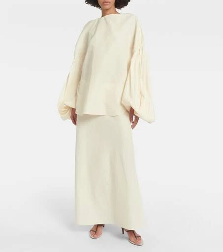 Khaite Quico silk and cotton organza top 2