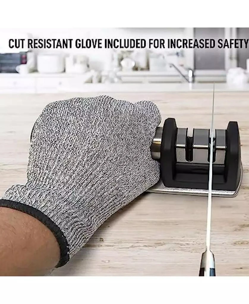 Zulay Kitchen Knife Sharpener
Cut-Resistant Glove (2-Stage Knife Sharpening) 7