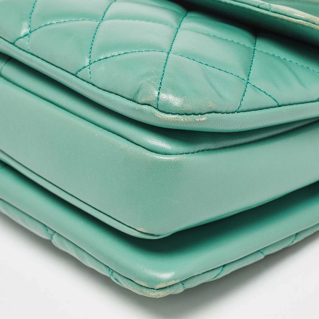 Chanel Chanel Aqua Green Quilted Leather Small Trendy CC Flap Bag 23
