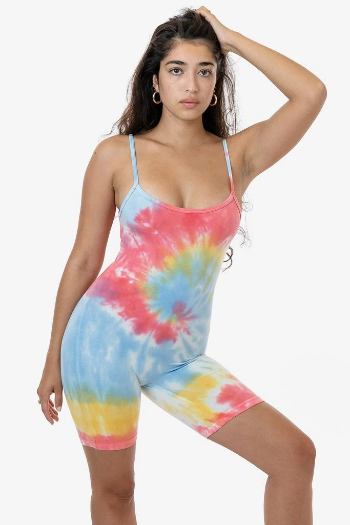 Los Angeles Apparel 83022TD - Tie Dye Spaghetti Scoopback Biketard 6