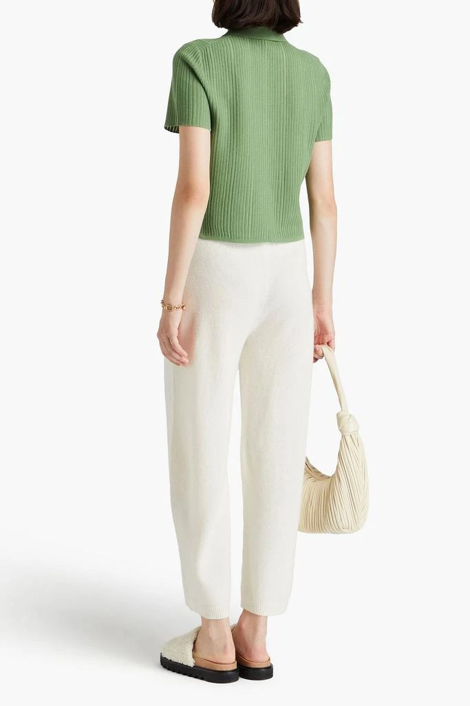 Theory Wool and cashmere-blend wide-leg pants 3