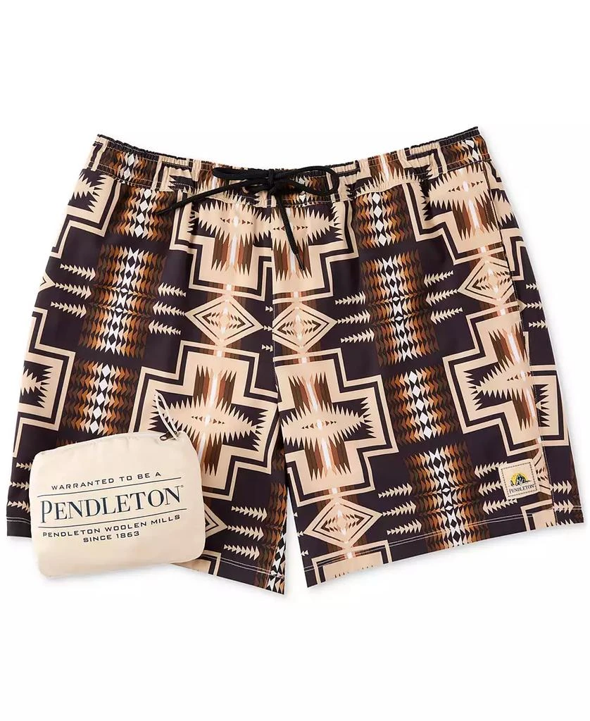 Pendleton Men's Printed 7" Packable Swim Trunk 4