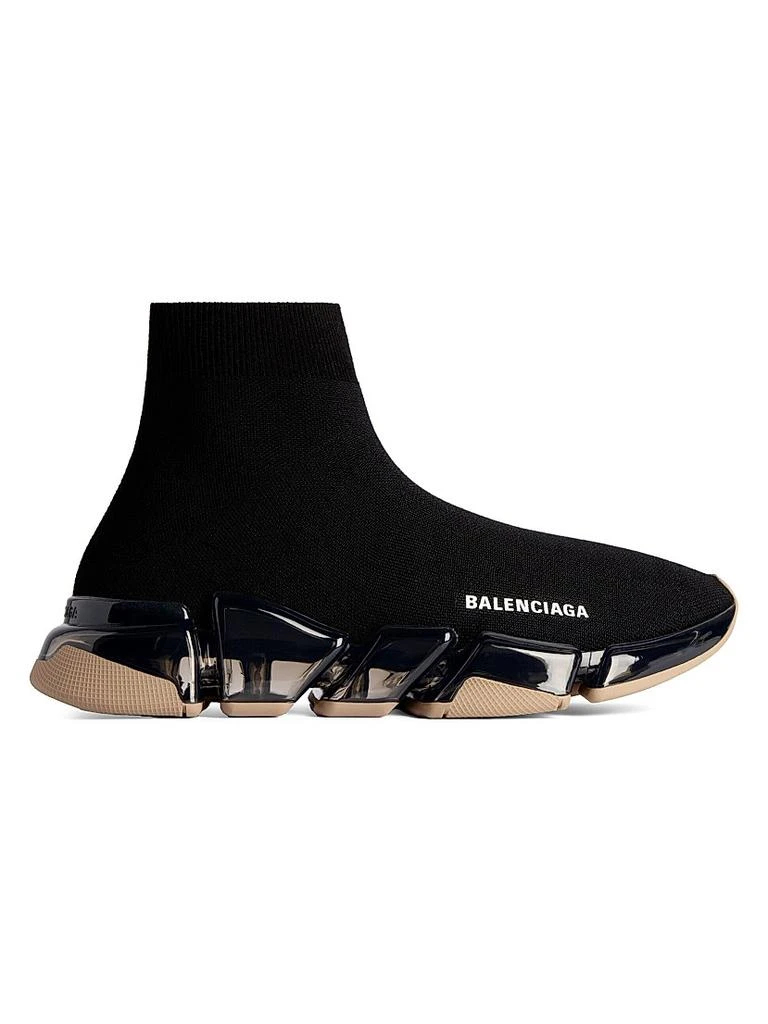 Balenciaga Speed Trainers Recycled Knit Black Sneakers Made in Italy SZ 42 Speed 2.0 lace-up recycled knit sneaker main image 3