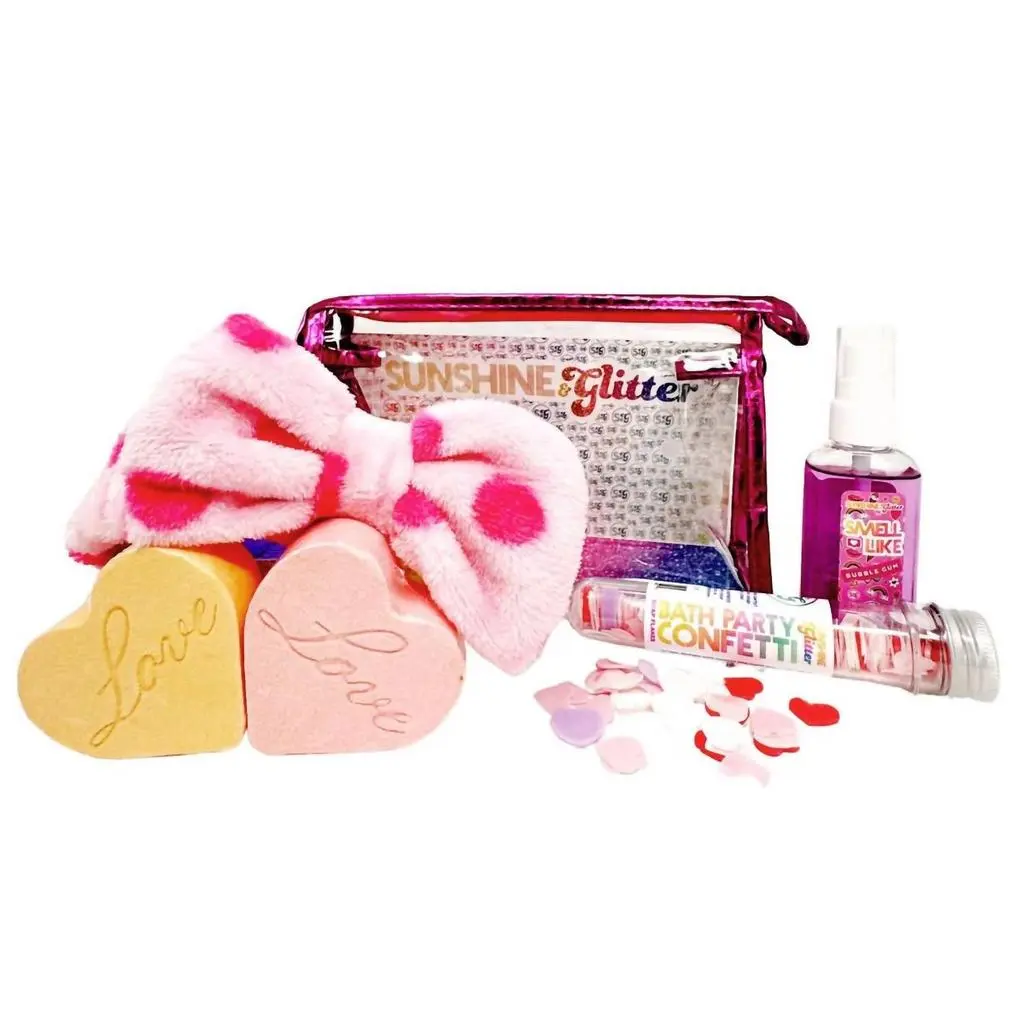 Sunshine & Glitter Sunshine & Glitter - Kid's Love You Lots Bath Bomb Spa Gift Set