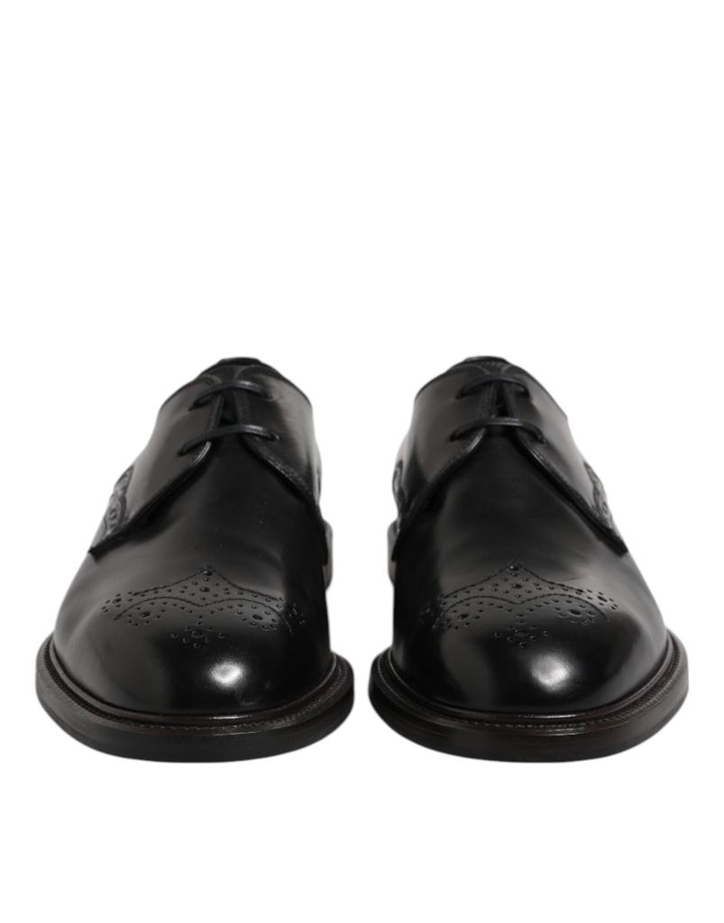Dolce & Gabbana Leather Derby Wingtip Formal Men's Shoes