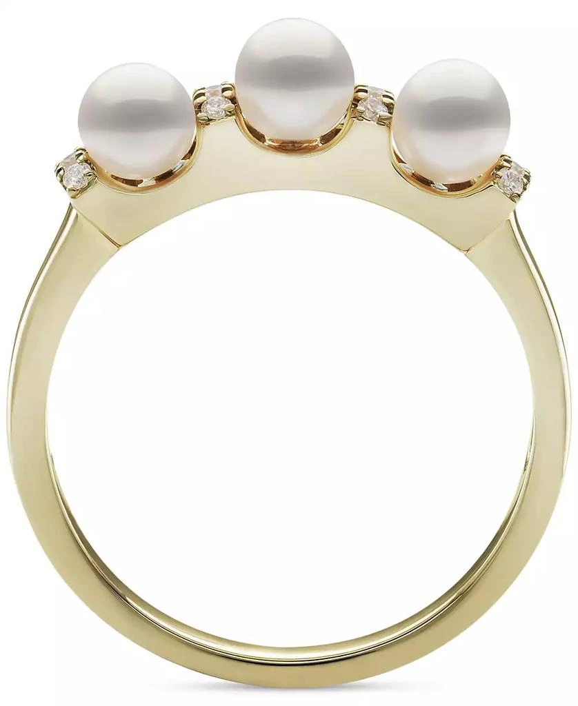 Belle de Mer Cultured Freshwater Pearl (4-5mm) & Diamond (1/10 ct. t.w.) Ring in 10k Gold 3