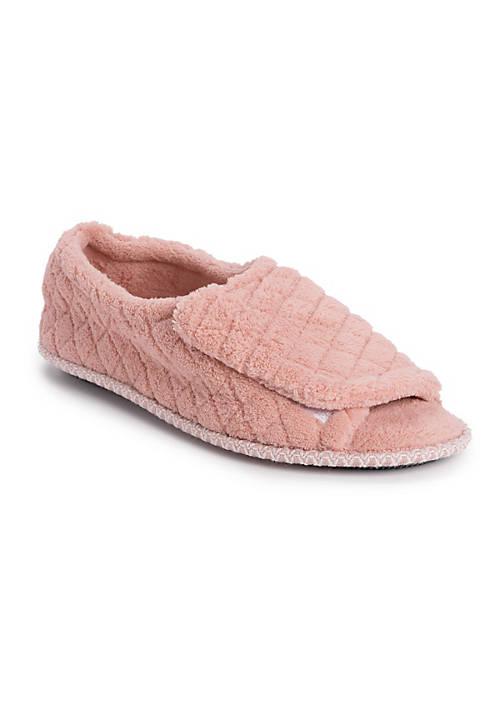 MUK LUKS Luks Womens Marylou Micro Chenille Slide Slipper