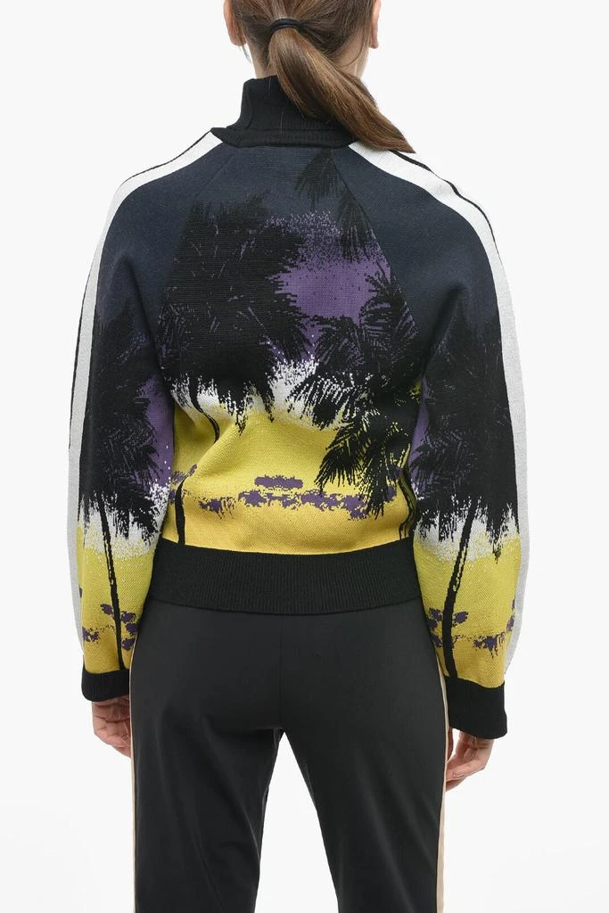 Palm Angels Plant Motif Turtleneck Sweater 2