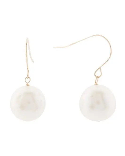 GEORG K Made In Usa 14kt Gold Freshwater Pearl Dangle Earrings