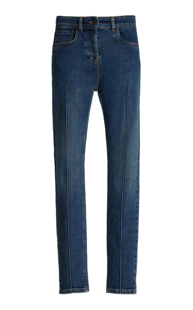 Miu Miu Miu Miu - Stretch Low-Rise Skinny Jeans - Medium Wash - 27 - Moda Operandi 1