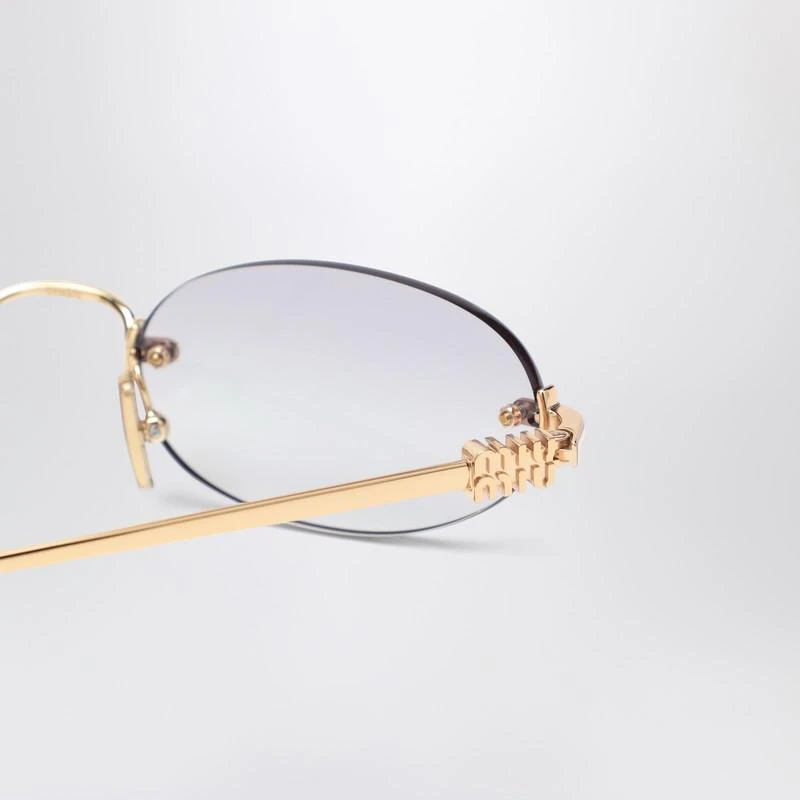 Miu Miu Miu Miu Logo gold/transparent sunglasses 3