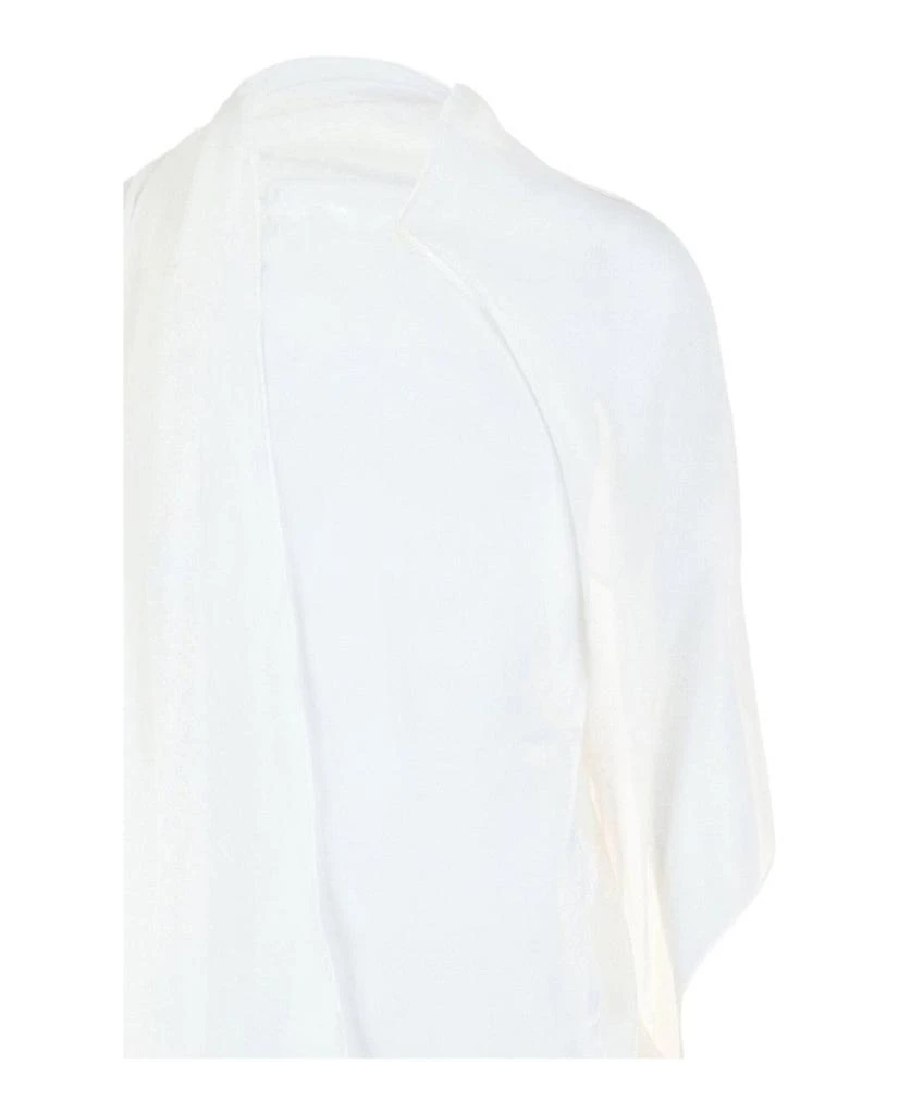 Salvatore Ferragamo Asymmetrical Shawl Blouse 3