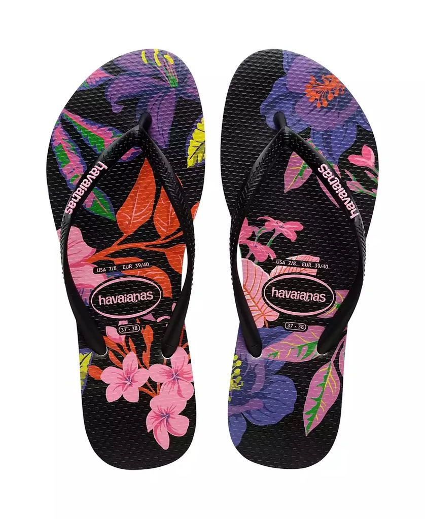 Havaianas Women's Slim Floral Colors Slip On Sandals 4