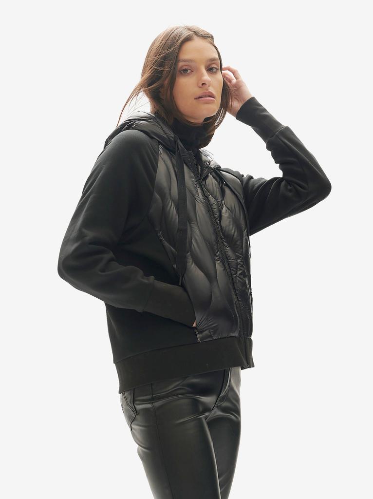 Holden W DOWN ZIP HOODIE - Black