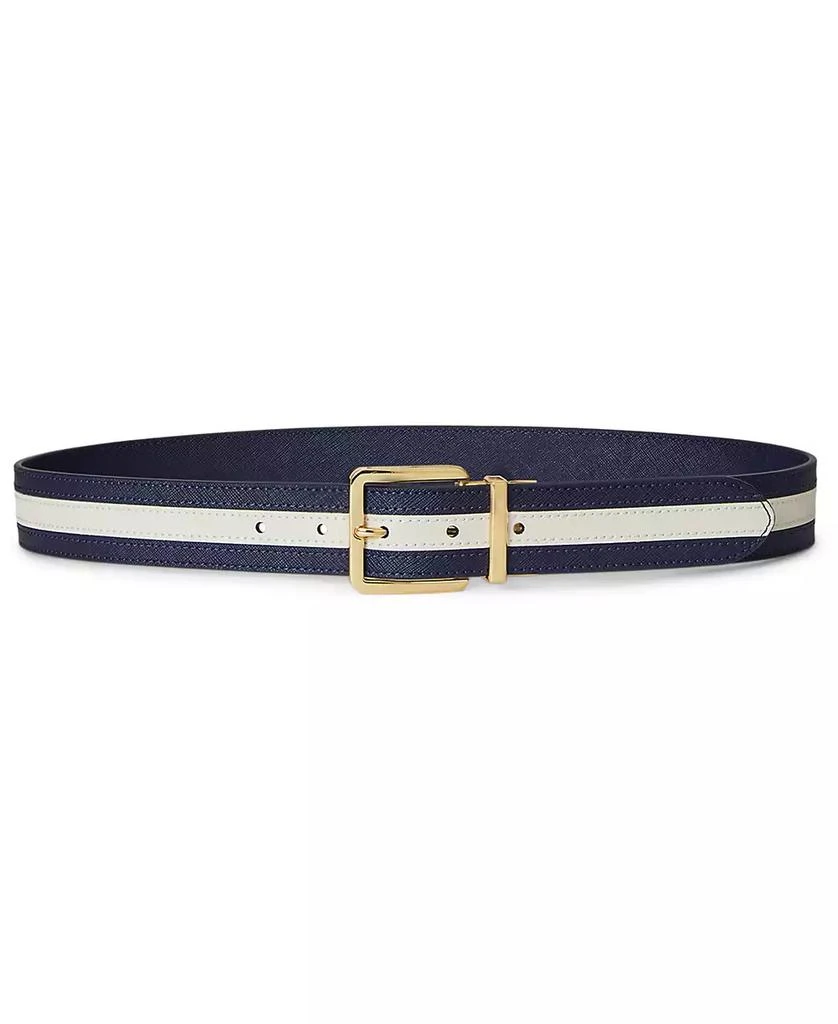 Ralph Lauren Women's Two-Tone Reversible Crosshatch Belt 2