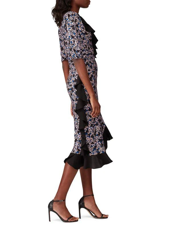 Brøgger Ruffle-Trim Floral Dress 3