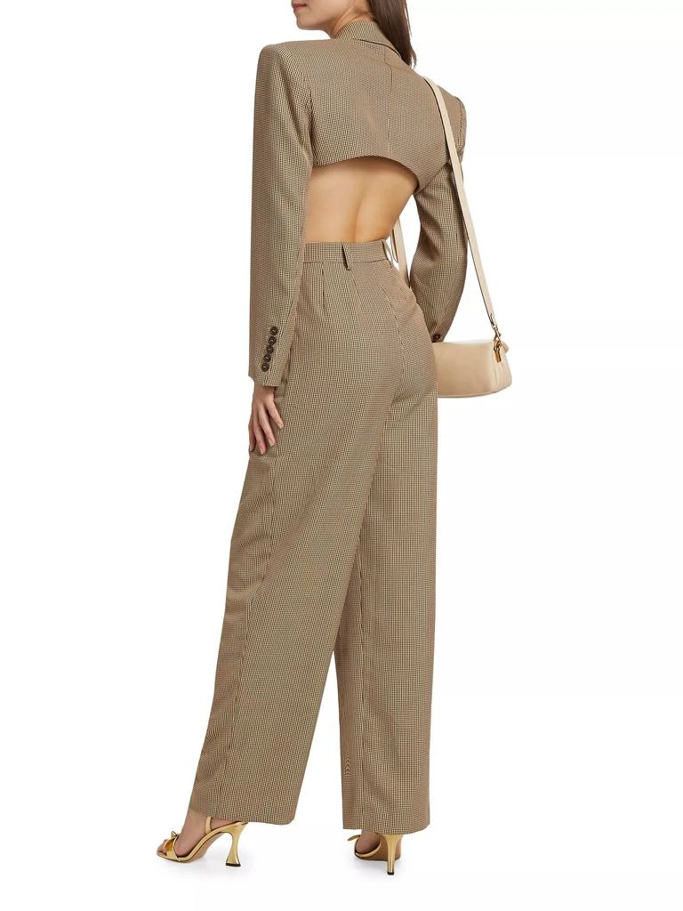 Ronny Kobo Amschel Houndstooth Cut-Out Jumpsuit 2