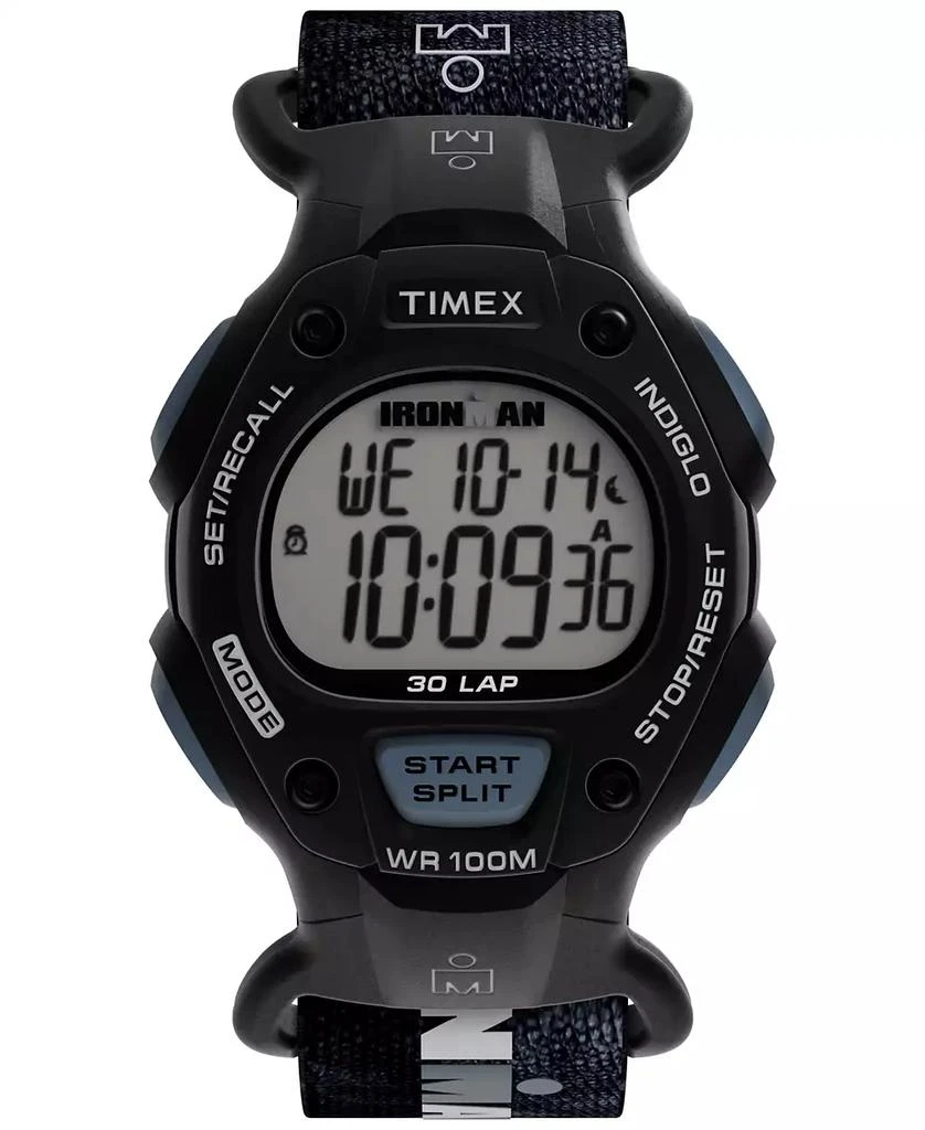 Timex Men's Quartz Digital Black Leather Watch, 38mm 1
