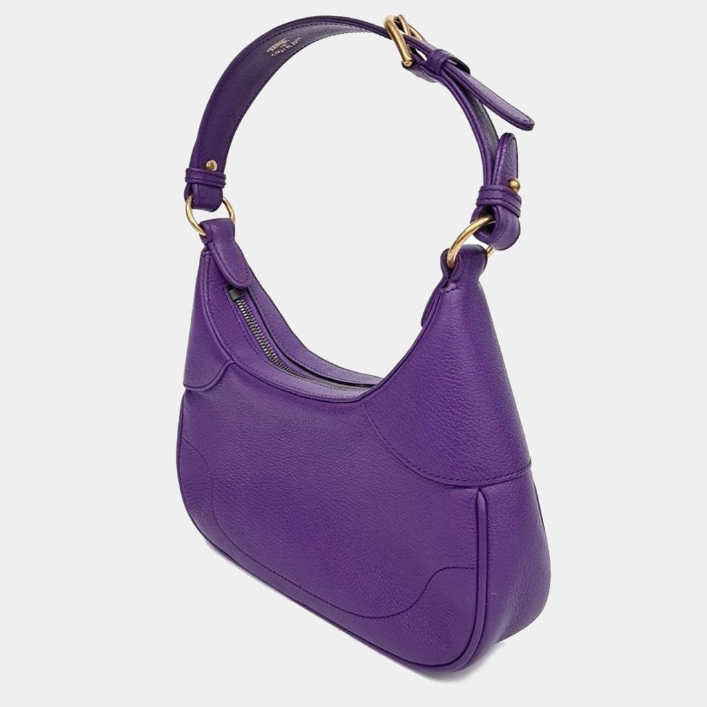 Gucci Gucci Purple Leather Aphrodite Shoulder Small Bag