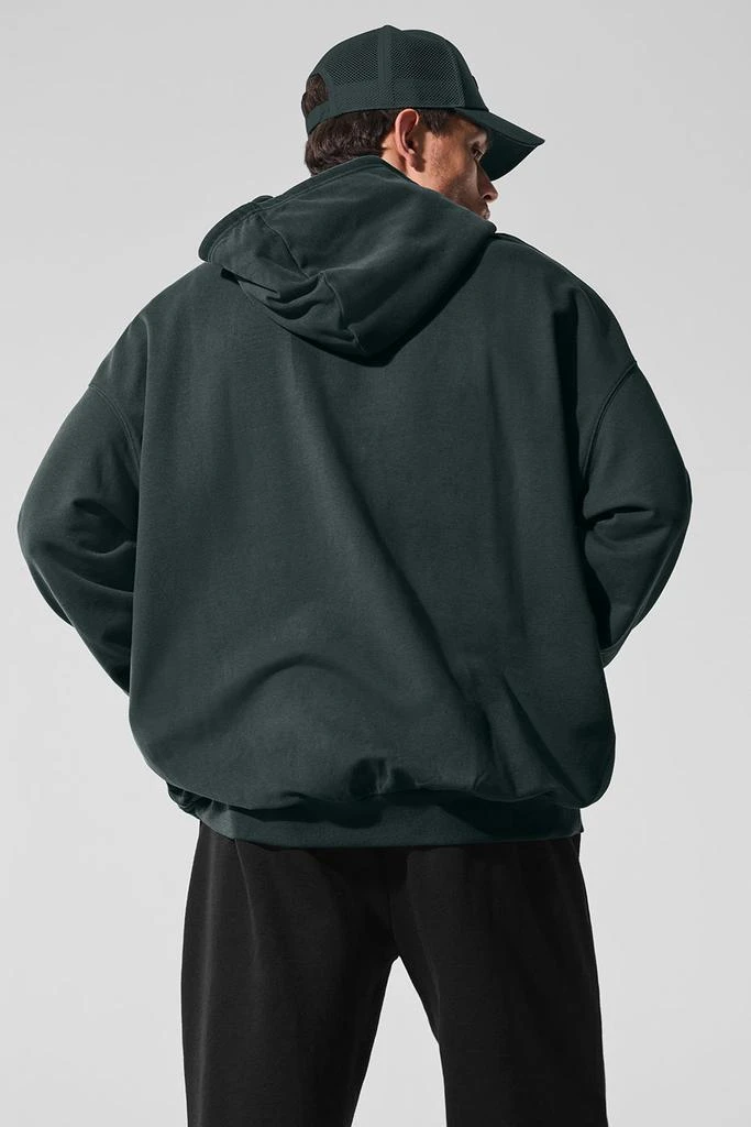 Alo Double Take Hoodie - Charcoal Green 2