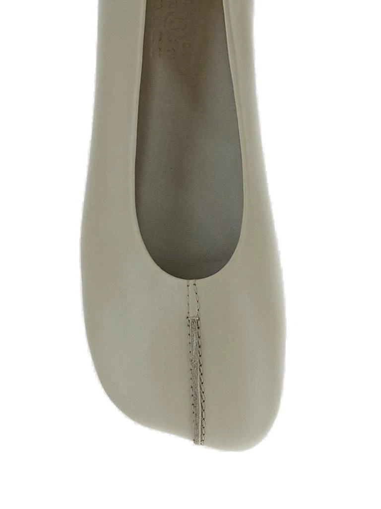 MM6 MM6 Maison Margiela Stitch-Out Asymmetric Toe Ballerina Shoes 4