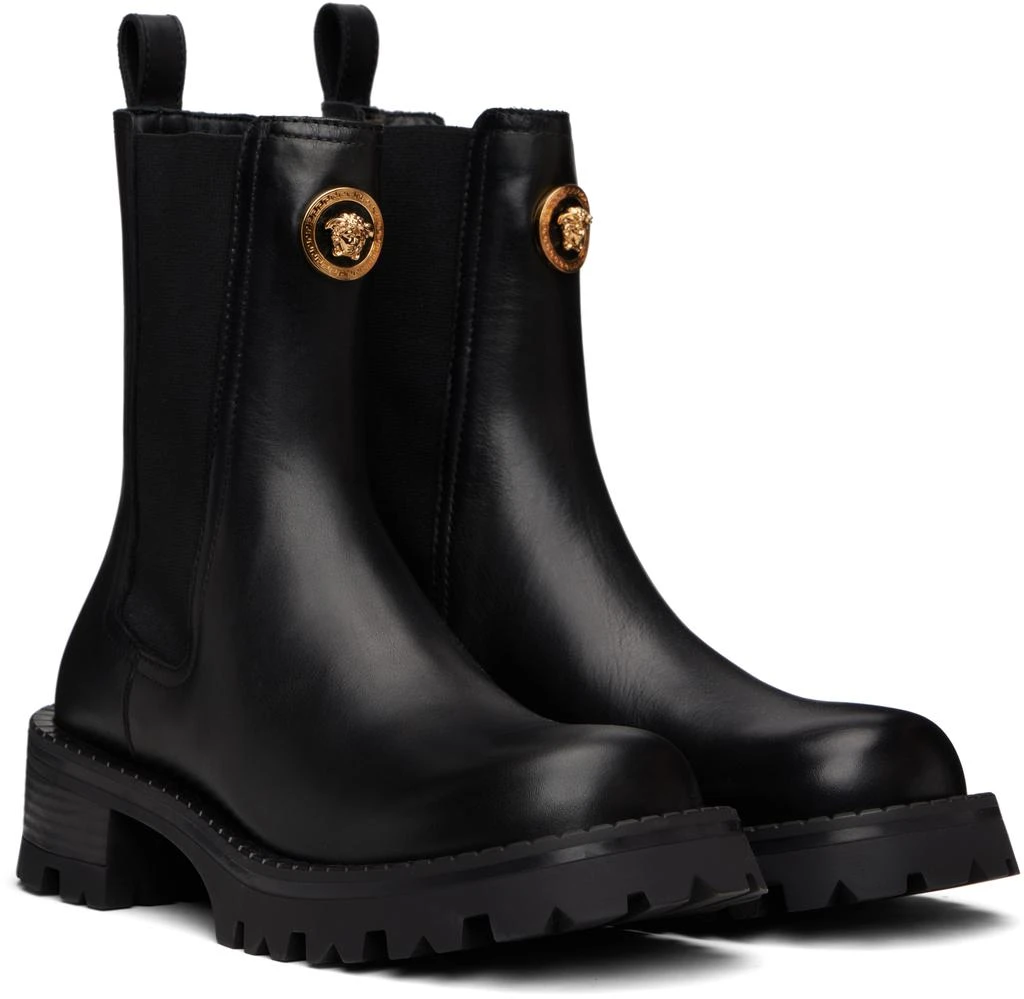 Versace Black Alia 35 mm Chelsea Boots 4