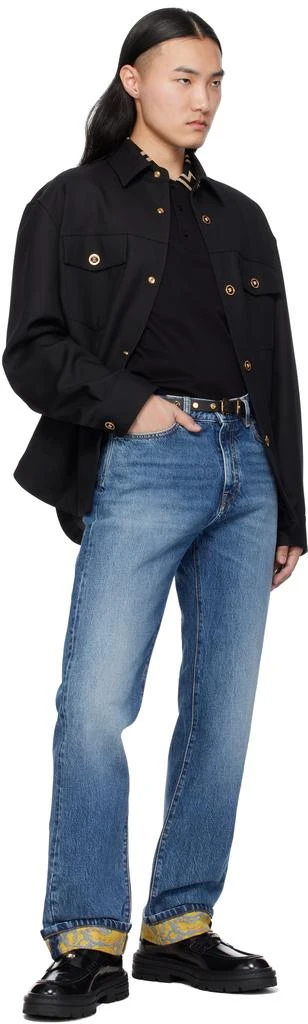 Versace Black Medusa Heritage Leather Belt 3