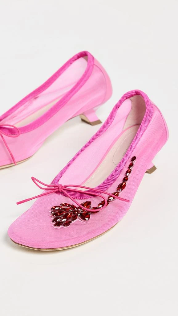 Simone Rocha Mesh Ballerina Heel Pumps 4