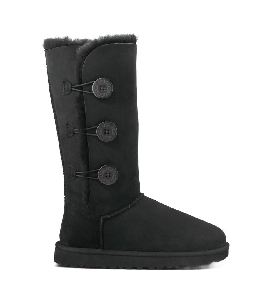 UGG Bailey Button  Triplet  Boot In Black