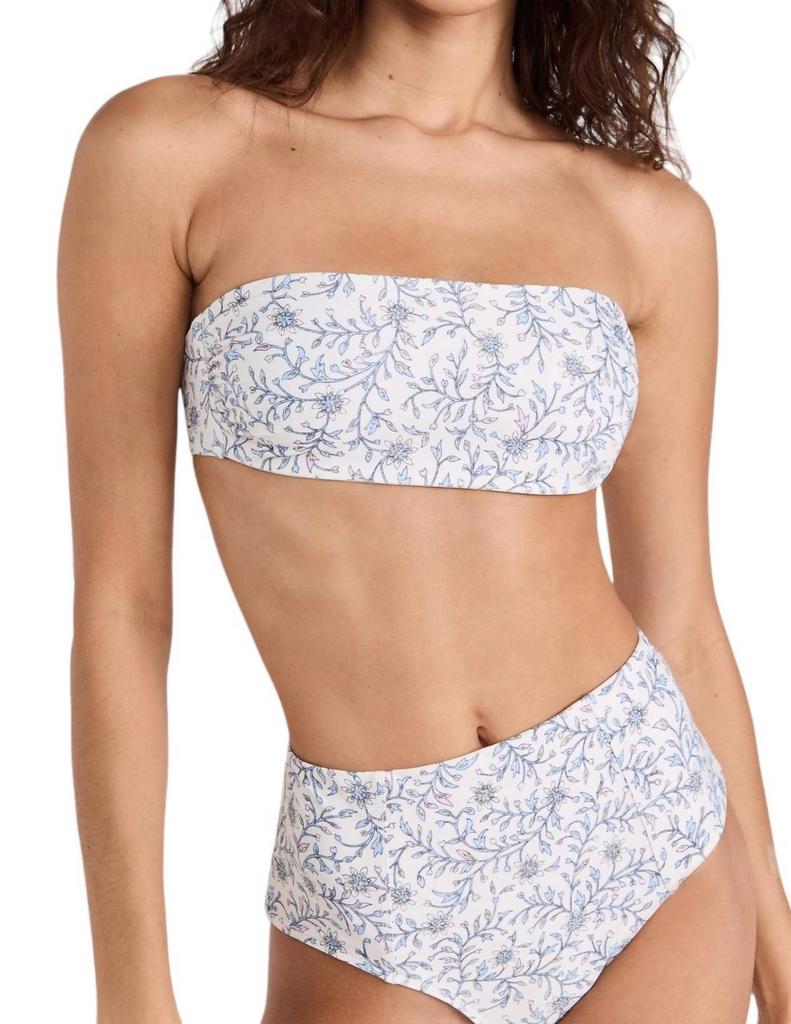 XIRENA Arlo Bandeau Top In White Blossom