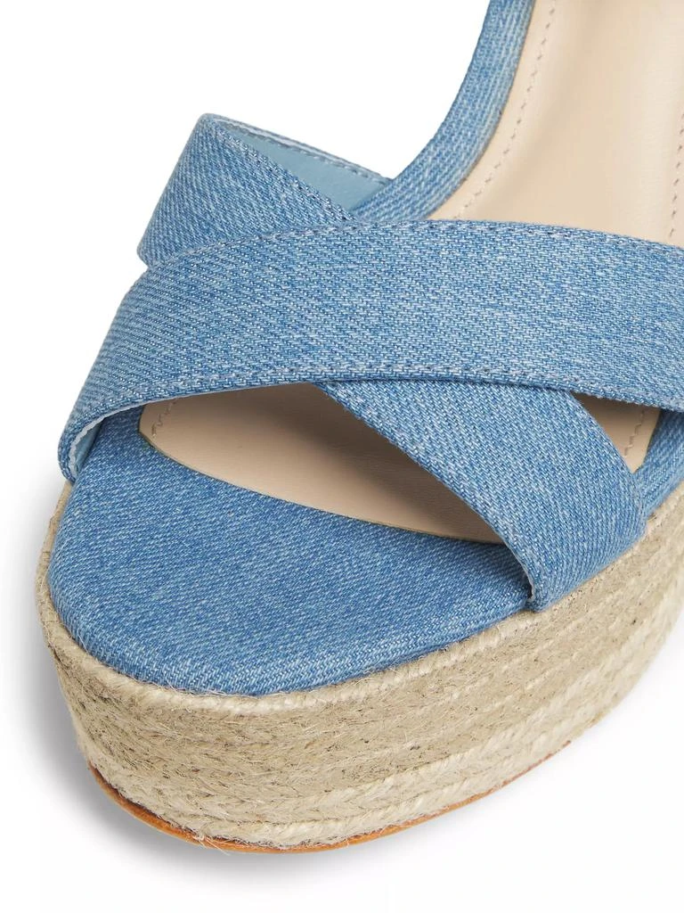 22élevé Denim Platform Espadrille Sandals 6